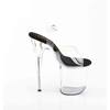 Pleaser - FLAMINGO808PREM Sandale à bride à la cheville, Pole dance chaussures - Transparent Product image